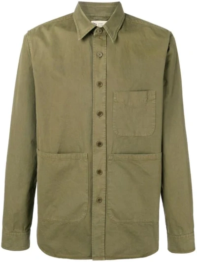 Shop Aspesi Worker Shirt In Green