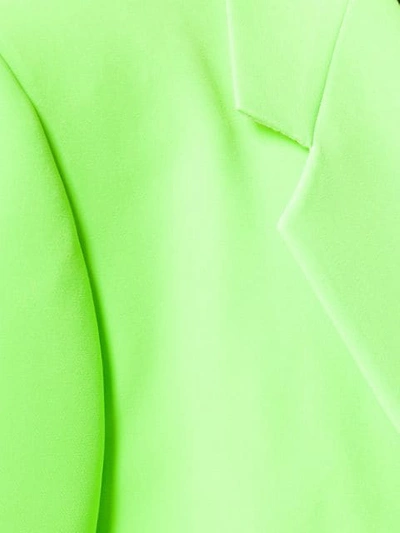 Shop Versace Single Breasted Blazer In Green