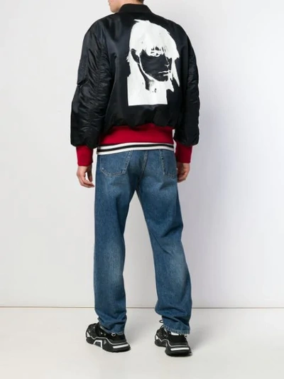 Shop Calvin Klein 205w39nyc Andy Warhol-print Bomber Jacket In Black