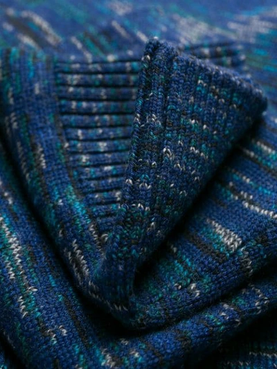 Shop Missoni Fine Knit Cardigan In Blue