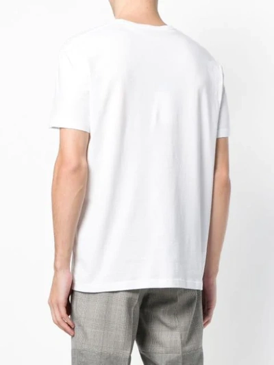 Shop Alexander Mcqueen Moth Embroidered T-shirt In White