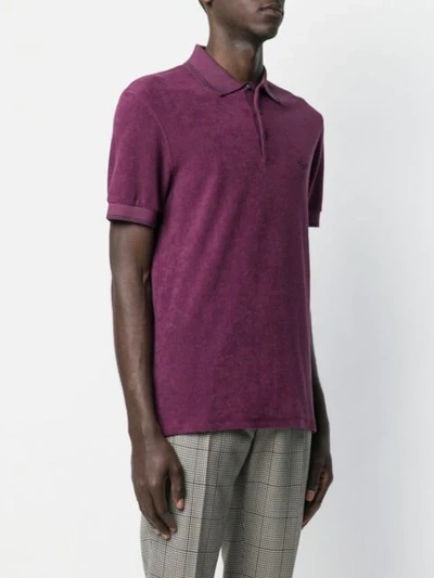Shop Ermenegildo Zegna Mm Polo Shirt In Purple