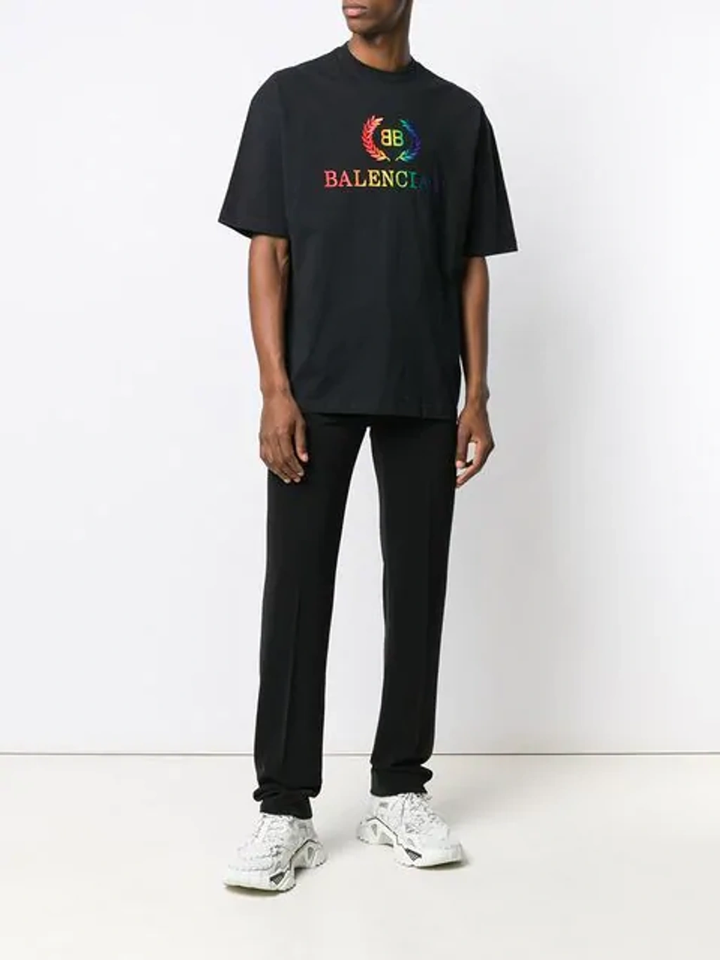 Balenciaga t shirt rainbow sale