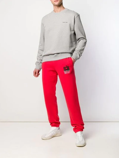 Shop Off-white Monalisa Track Pants In Red