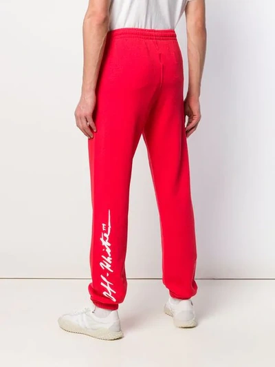 Shop Off-white Monalisa Track Pants In Red