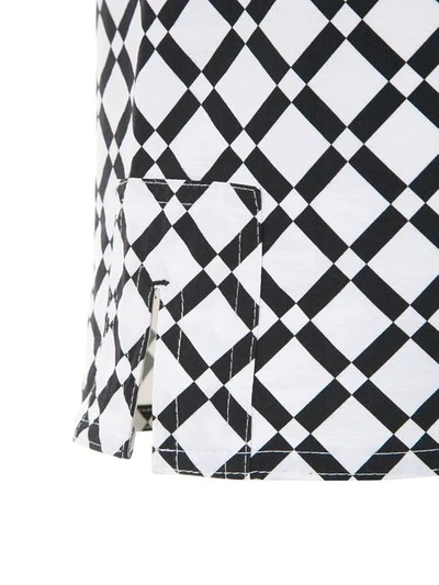 Shop Amir Slama Geometric Print Swim Shorts In Black