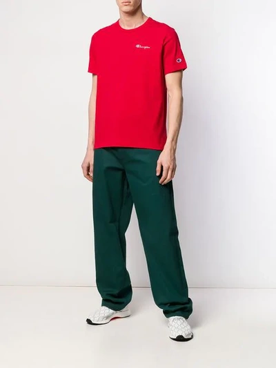 Shop Champion Jersey T-shirt In Red