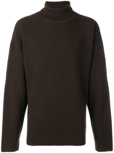 Shop Tom Ford Knitted Turtleneck - Brown