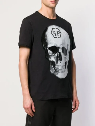 Shop Philipp Plein Printed T-shirt In Black