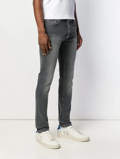 Shop Philipp Plein Original Super Straight Cut Jeans In Grey