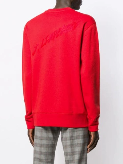 Shop J. Lindeberg Hurl Logo Sweatshirt In Red