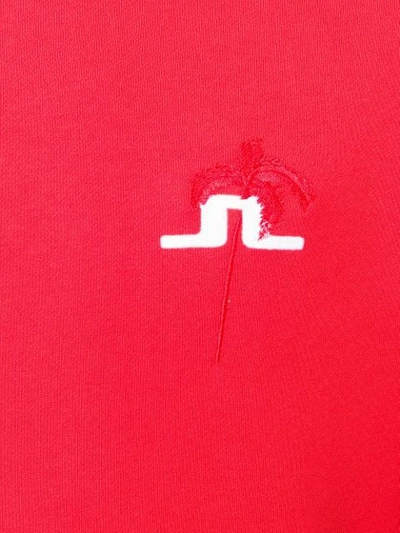 Shop J. Lindeberg Hurl Logo Sweatshirt In Red