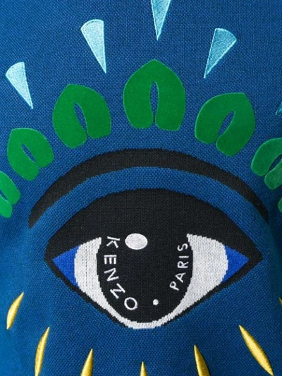 Shop Kenzo Eye Jumper In Blue