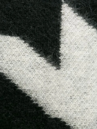 Shop Alexander Mcqueen Intarsia Funnel Neck Sweater In Black