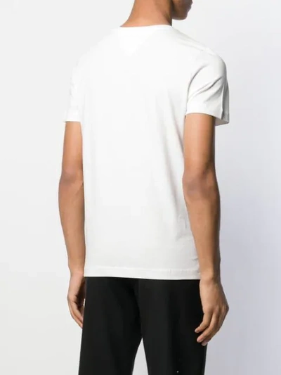 Shop Tommy Hilfiger Short Sleeved T-shirt In White
