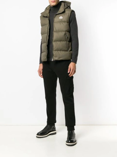 Shop Pyrenex Spoutnic Padded Gilet In Green