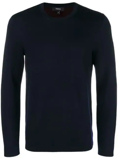 Shop Theory Basic Jumper In Blue