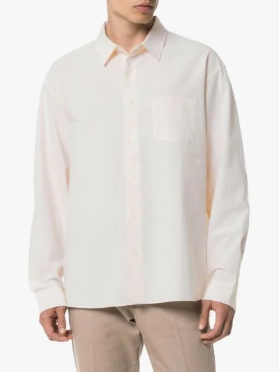 Shop Visvim Irving Pattern-trimmed Shirt In Neutrals