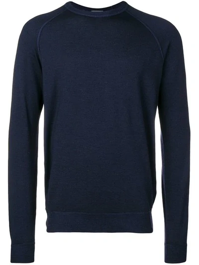 Shop Drumohr Raglan Sweater In Blue