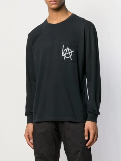 Shop Local Authority Contrast Logo Jumper In Black
