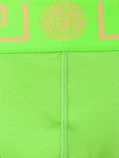 Shop Versace Medusa Boxer Briefs In Green
