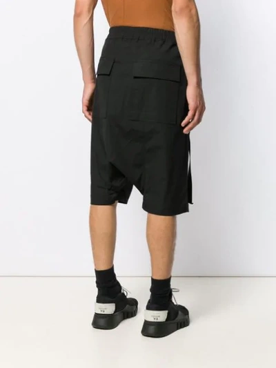 Shop Rick Owens Drop-crotch Shorts In Black