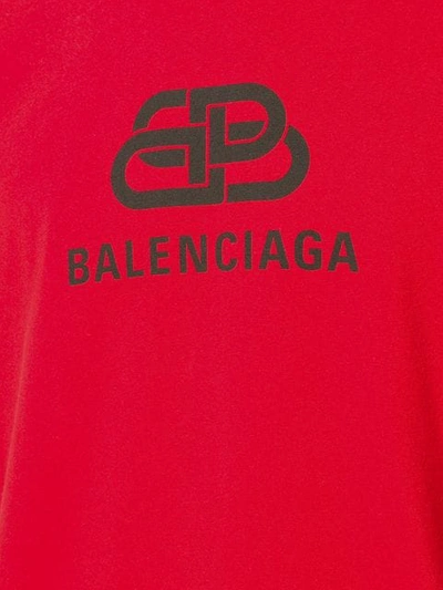 Shop Balenciaga Bb T-shirt In Red