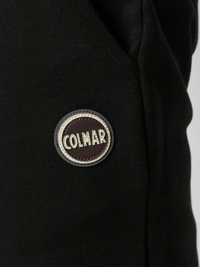Shop Colmar Side Logo Patch Track Shorts In Black