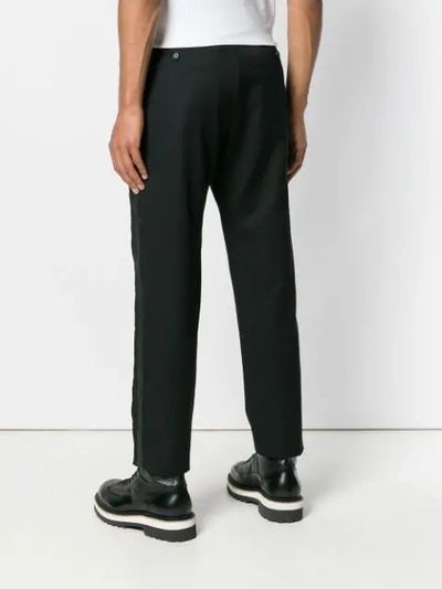 Shop Diesel Drawstring Tailored Trousers In Black