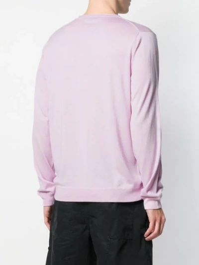 Shop Laneus Slim Jumper In Purple