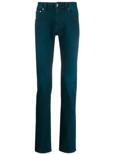 Shop Etro Slim-fit Jeans In Blue