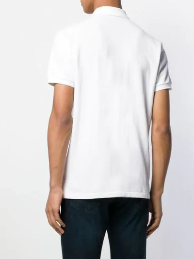 Shop Polo Ralph Lauren Custom Slim-fit Bear Polo Shirt In White