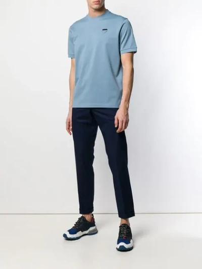 Shop Prada Slim-fit Chinos In Blue