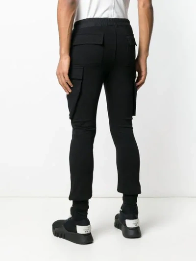 Shop Rick Owens Slim-fit Drawstring Trousers - Black