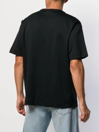 Shop Diesel Black Gold Round Neck T-shirt In Black