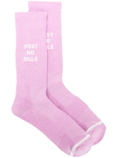 Shop Necessary Anywhere N/a Post No Bills Socks - Purple