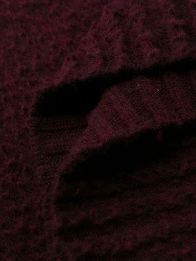 Shop Maison Margiela Oversized Knitted Jumper In Pink