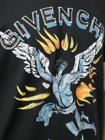 Shop Givenchy Freedom Angel-print T-shirt In Black