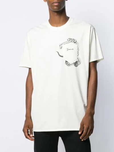 Shop Givenchy Graphic Print T-shirt In White