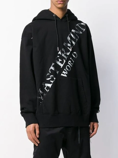 Shop Mastermind Japan Skull Print Hoodie In Black