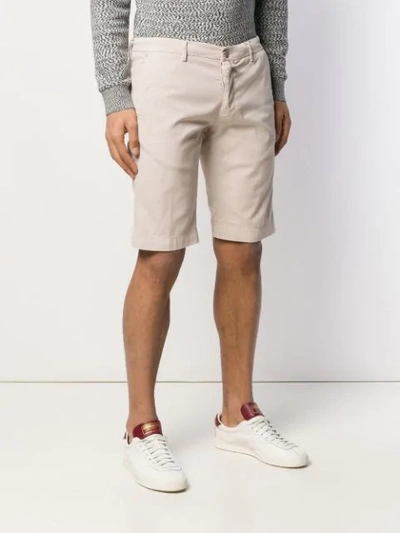 Shop Kiton Low Rise Shorts In Neutrals