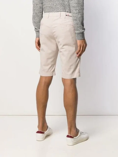 Shop Kiton Low Rise Shorts In Neutrals