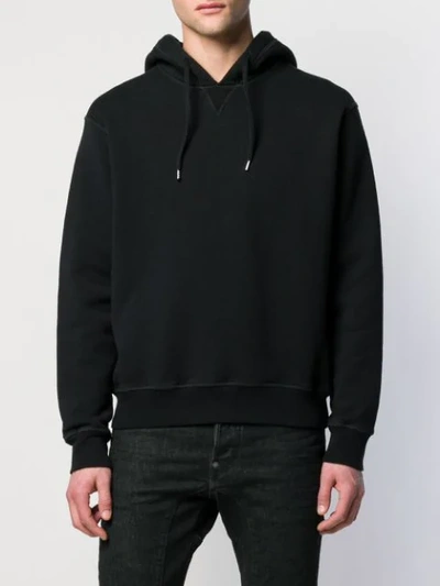 Shop Dsquared2 Icon Printed Hoodie In Black