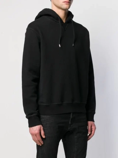 Shop Dsquared2 Icon Printed Hoodie In Black