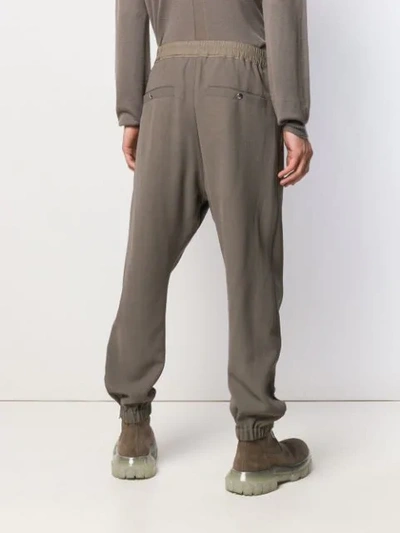Shop Rick Owens Plain Track Pants In Grey