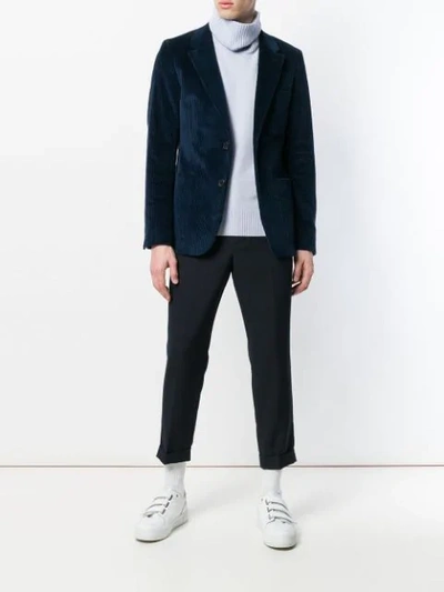 Shop Ami Alexandre Mattiussi Half-lined Two Buttons Jacket In Blue