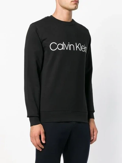 Shop Calvin Klein Jeans Est.1978 Logo Print Sweatshirt In Black