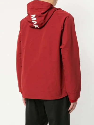 Shop Makavelic Jesus Mountain Parka Jacket In Red