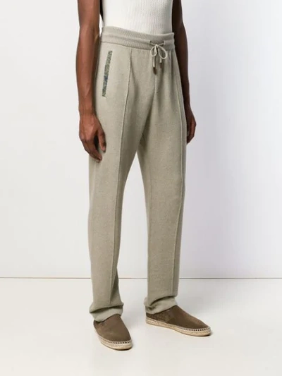 Shop Etro Seam Detail Sweatpants - Neutrals