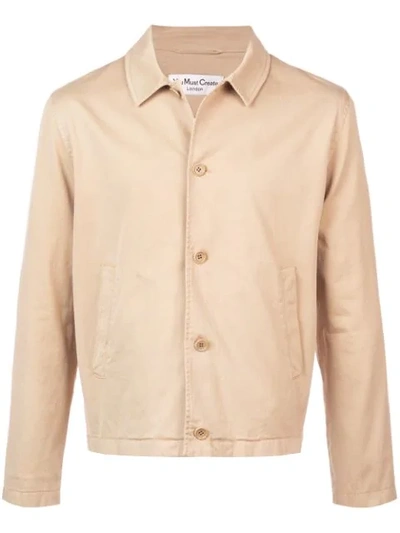 Shop Ymc You Must Create Shirt Jacket In Neutrals